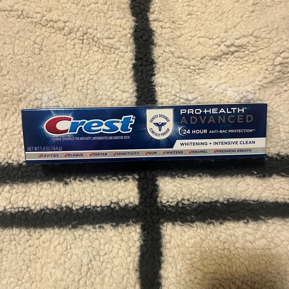 FREE WITH ANY PURCHASE Crest Pro-Health Advanced Blue Toothpaste